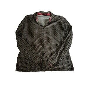 Boden Long Sleeve Brown Circle Button Down Size 20 Classic Contemporary Oldmoney